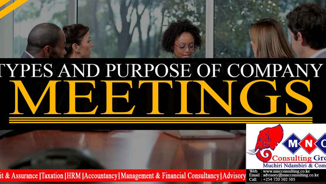 Types and Purpose of Company Meetings