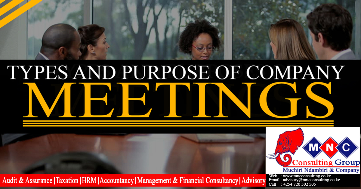 Types Of Company Meetings Pdf