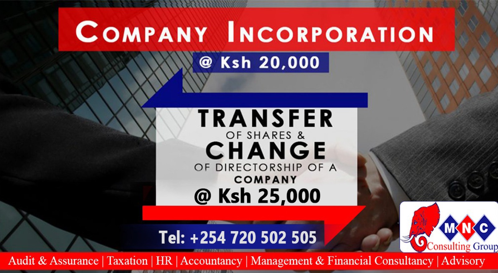 Transaction Cost of Company Registration, Transfer of Shares and Change of Directorship​